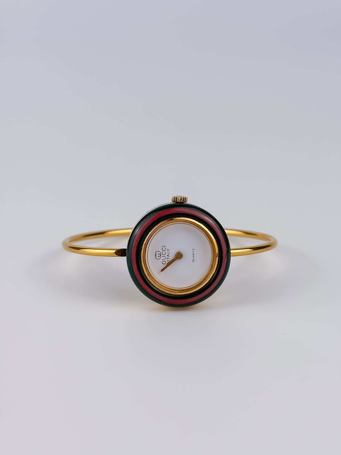 Very Rare Gucci Vintage Gold Bezels Watch Firenze Edition Full Set