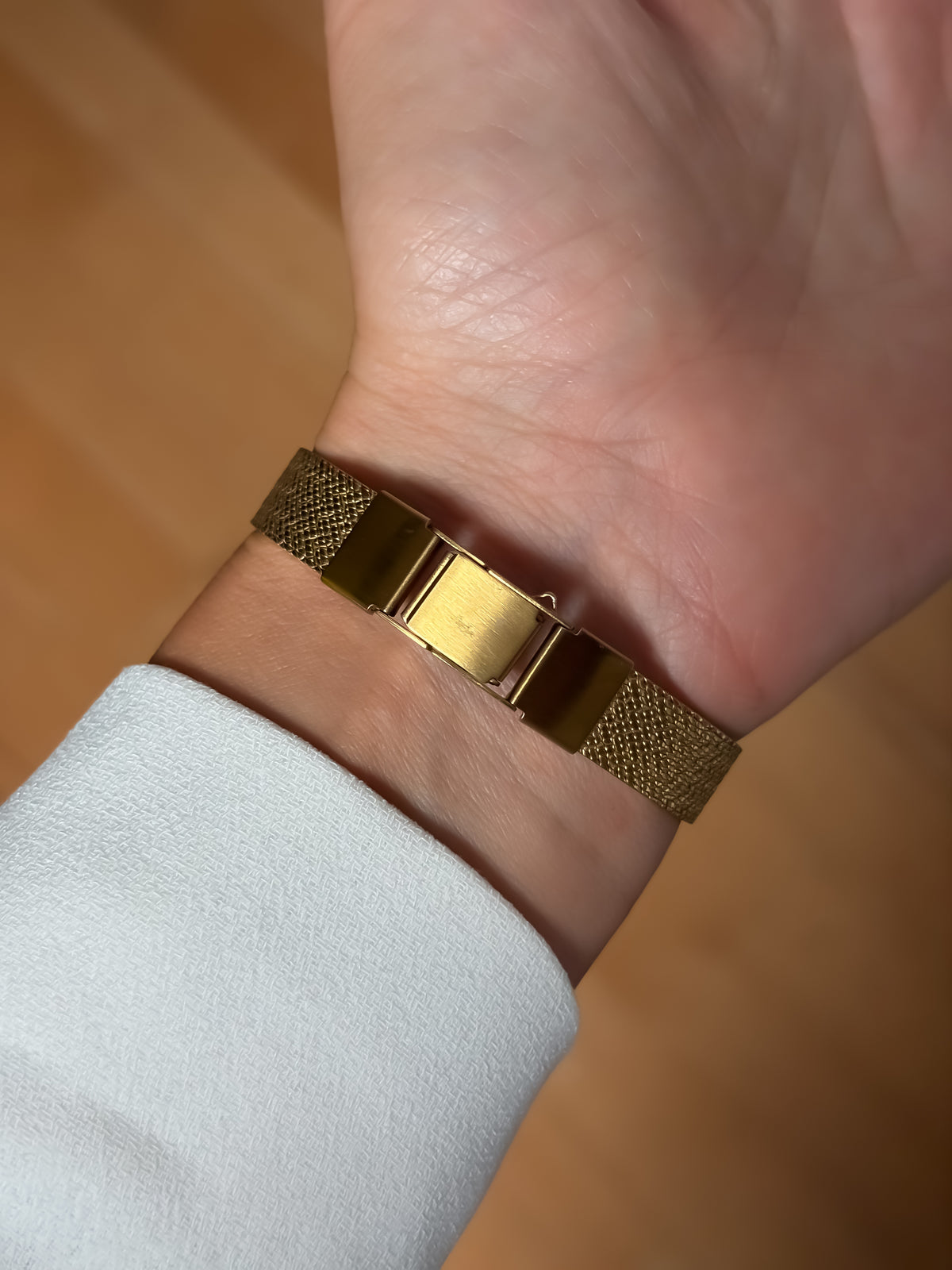 Seiko Vintage Diamond & Gold Cocktail Watch Milanese Mesh Bracelet