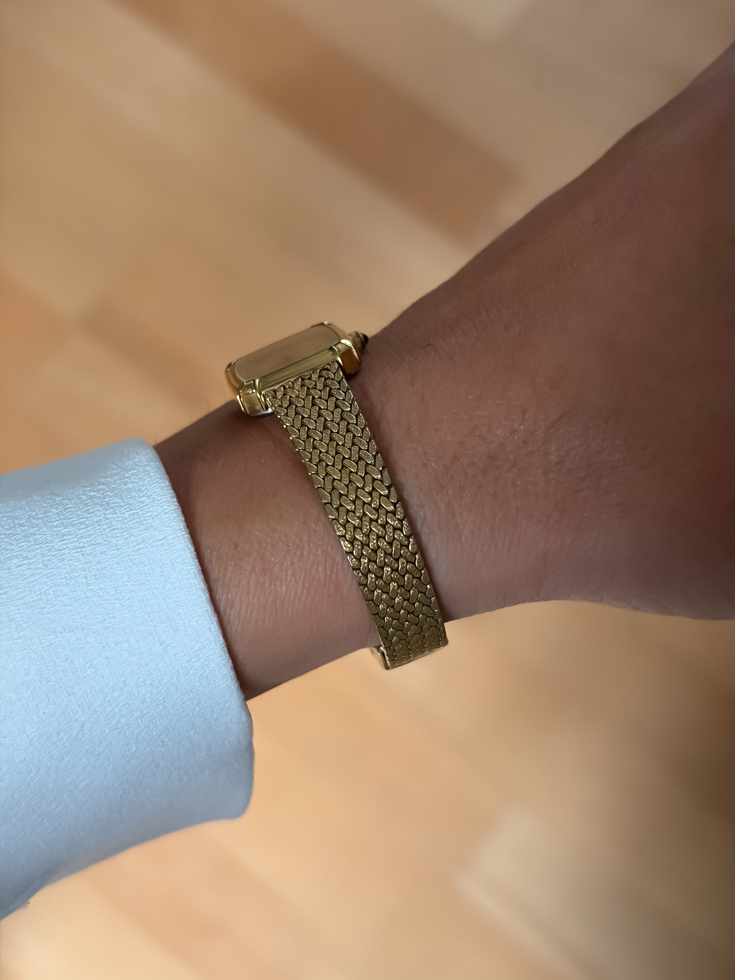 Citizen Exceed Vintage Gold Cocktail Watch Milanese Mesh Bracelet