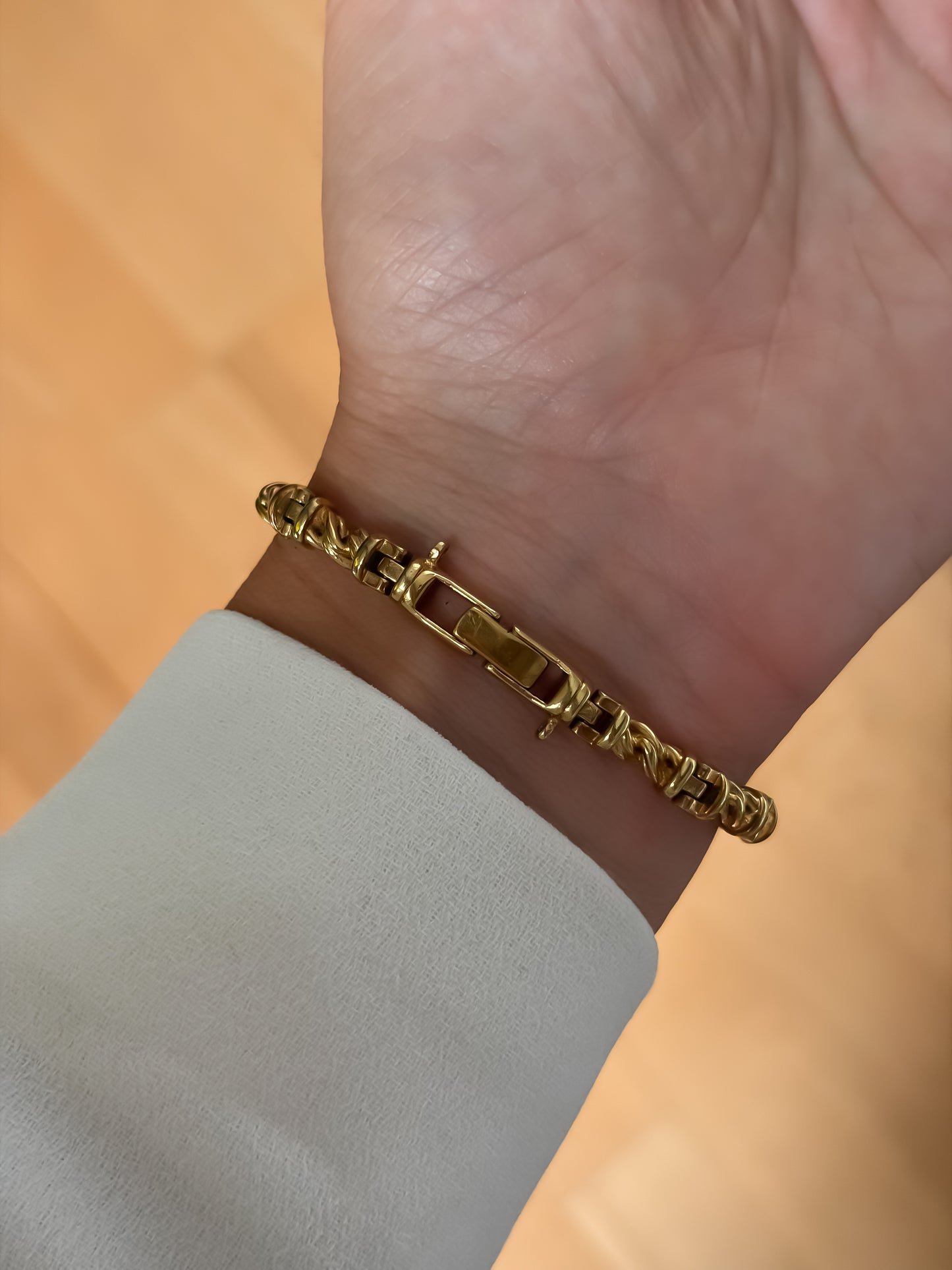 Seiko Vintage Gold Rubies Cocktail Watch Rope Bracelet