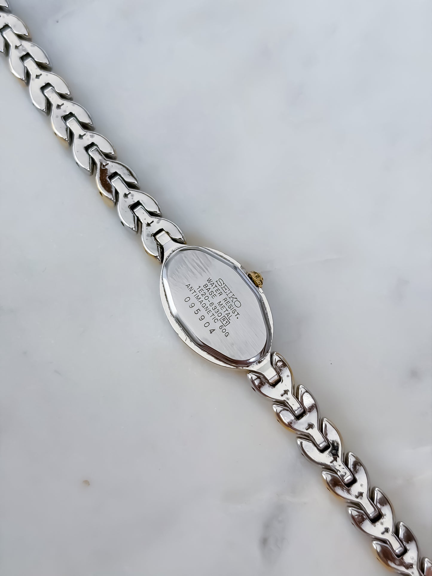 Seiko Vintage Thin Braid Duo Tone Cocktail Watch