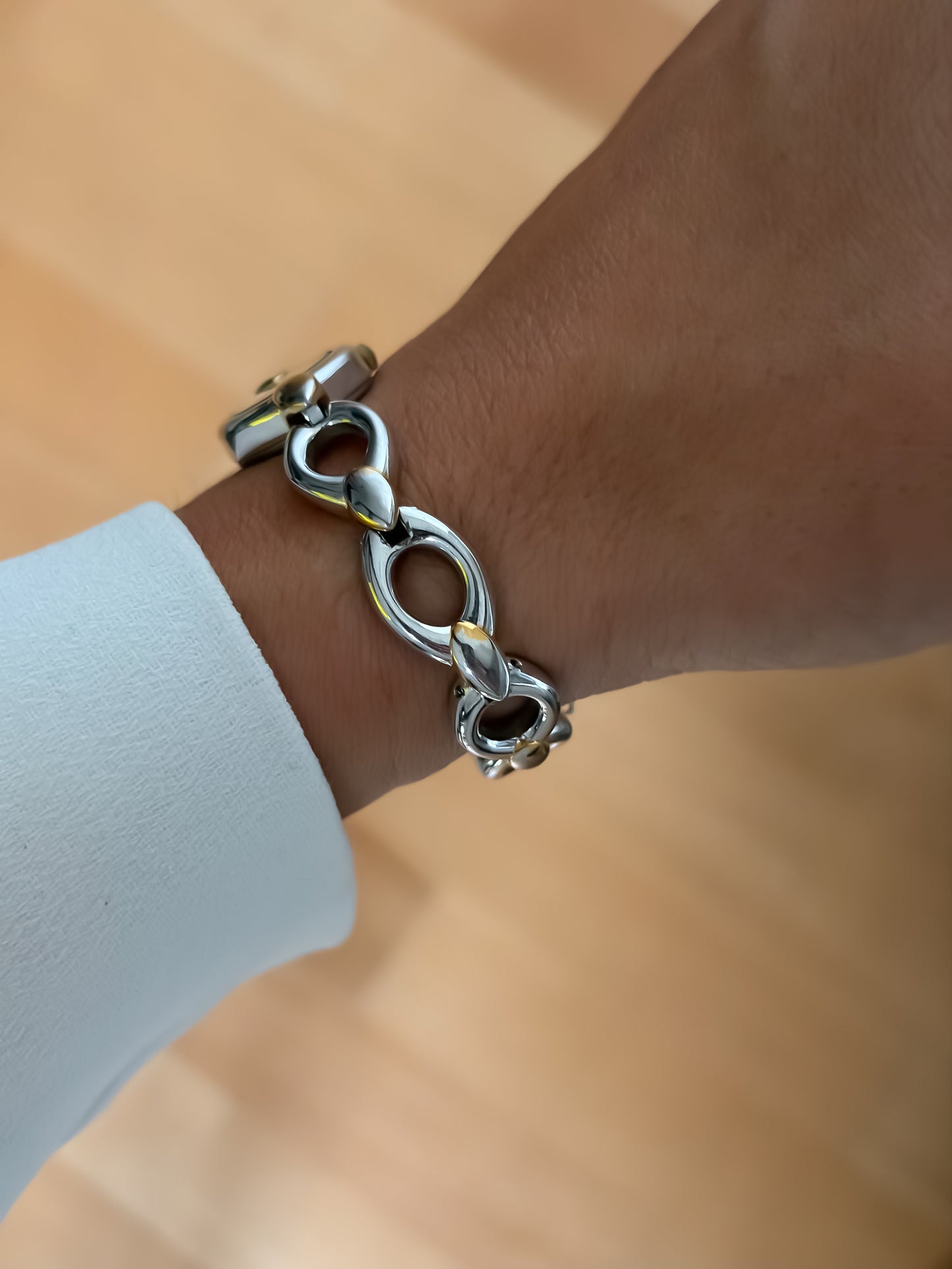 Seiko Vintage Oval Links Duo Tone Cocktail Watch