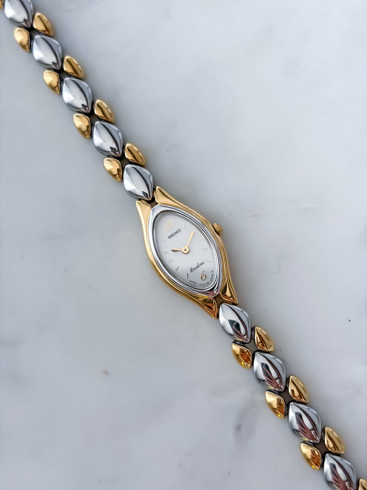 Seiko Vintage Exceline Braid Duo Tone Cocktail Watch