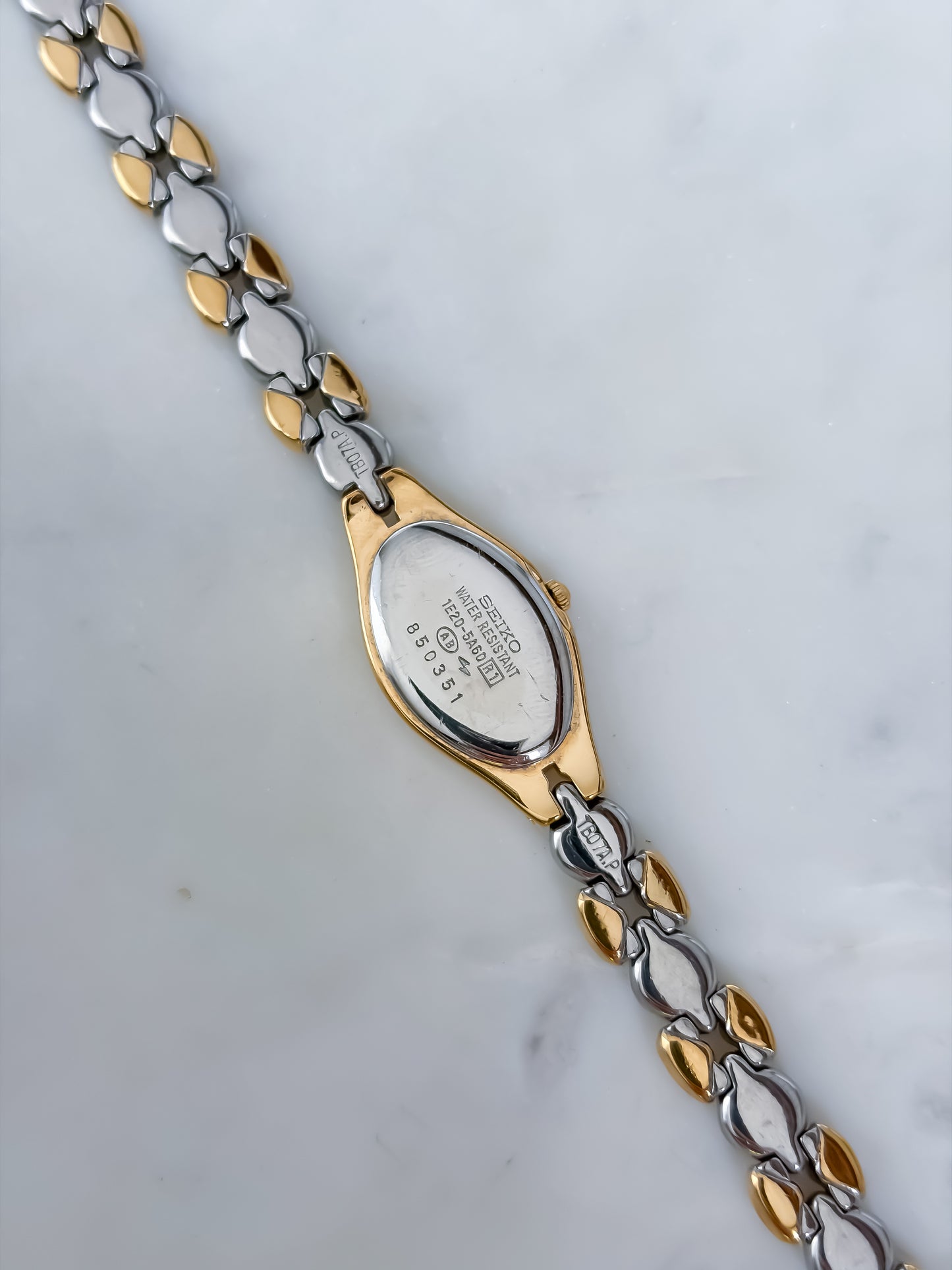 Seiko Vintage Exceline Braid Duo Tone Cocktail Watch