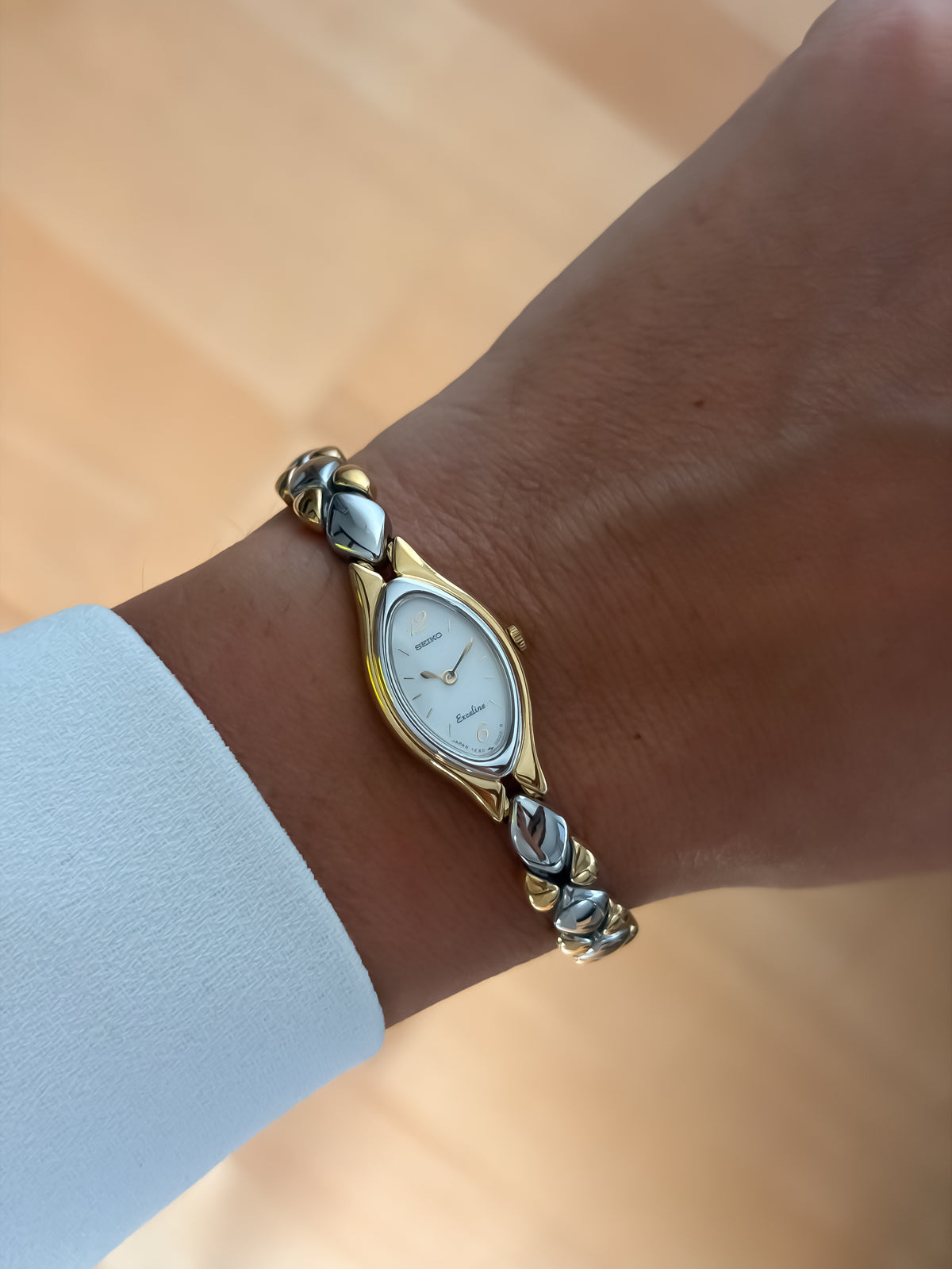 Seiko Vintage Exceline Braid Duo Tone Cocktail Watch