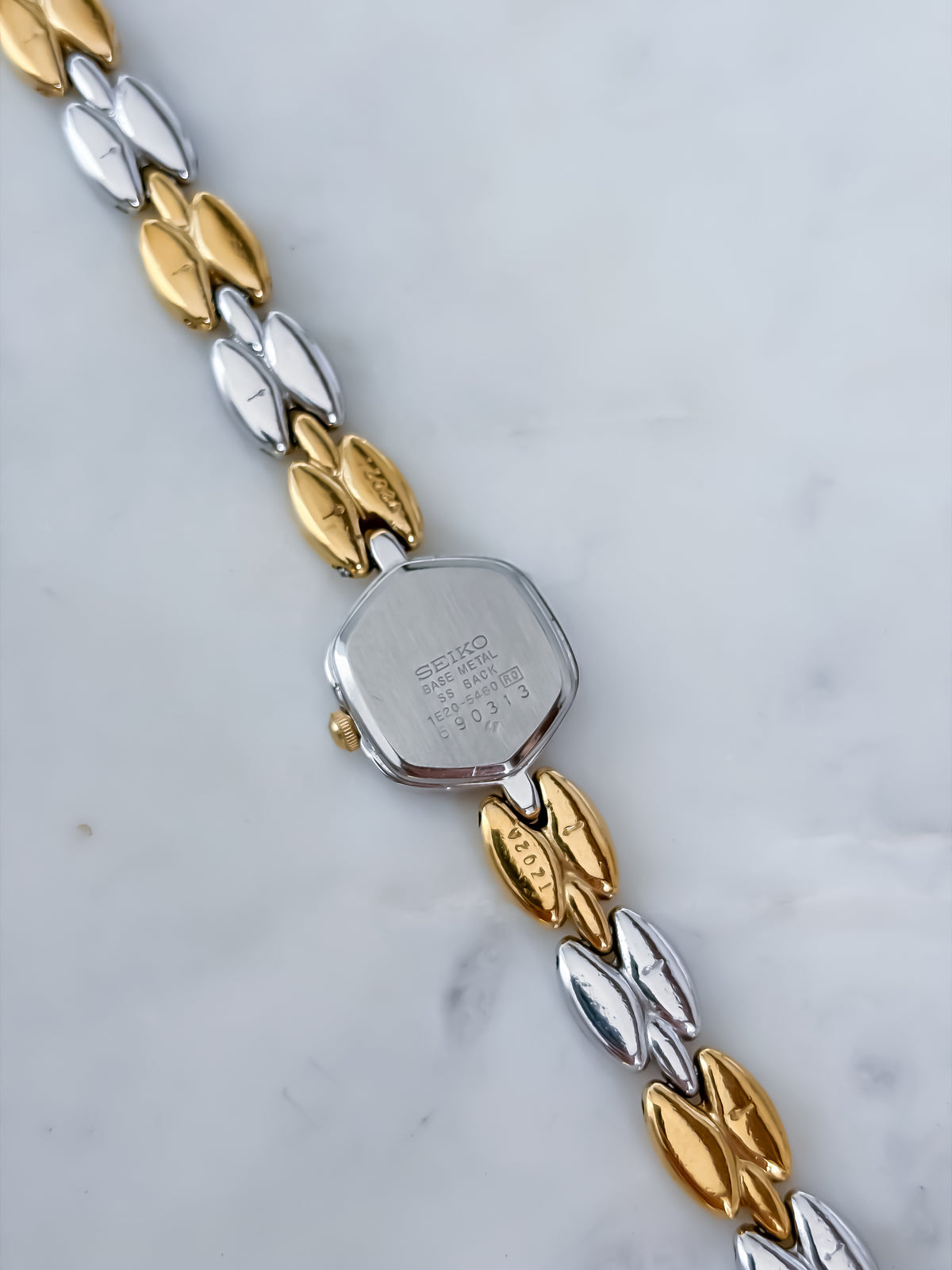 Seiko Vintage Hexagon Duo Tone Cocktail Watch
