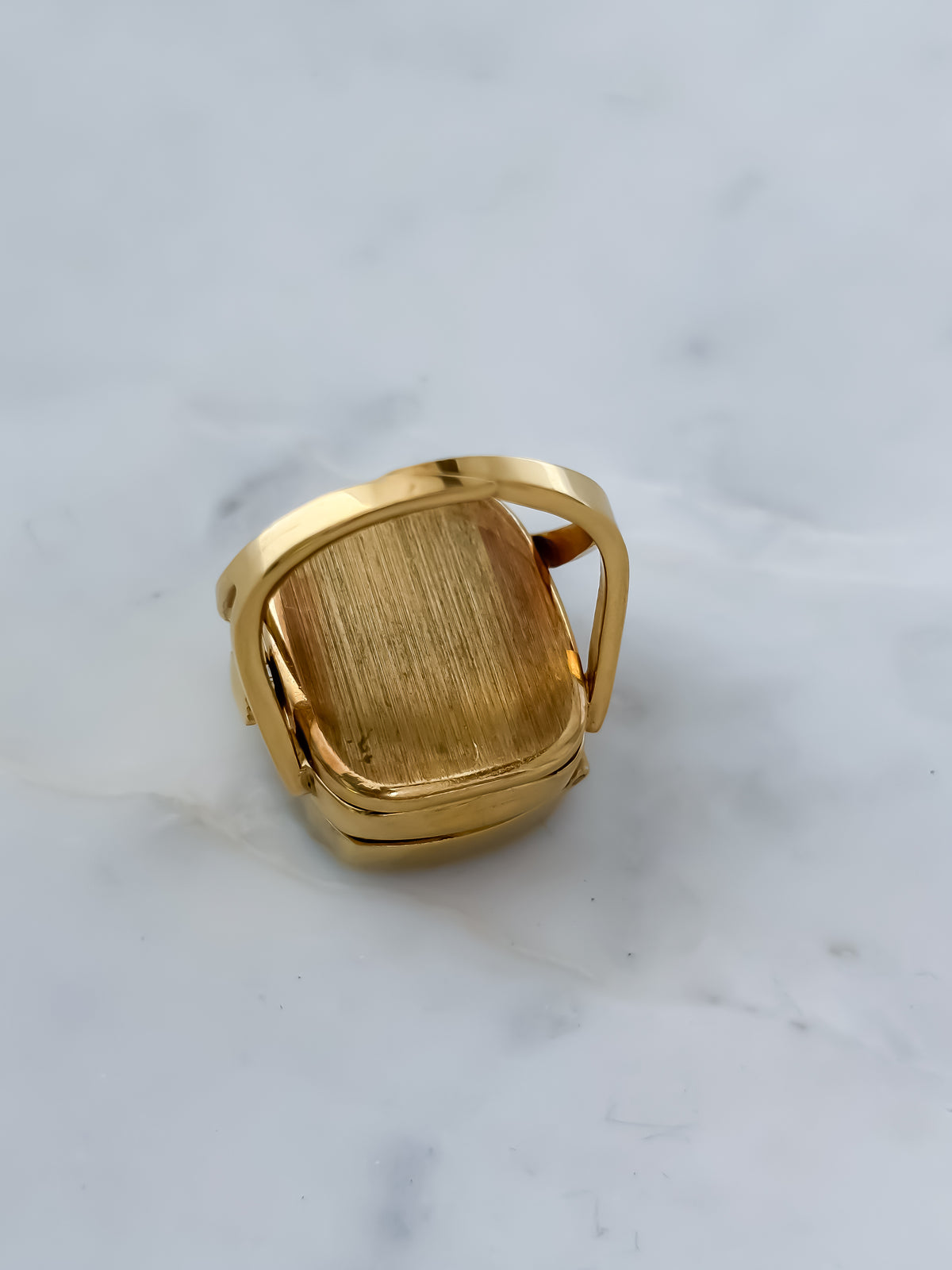 Rare Enamel Vintage Watch Ring Swiss Hand-wounded movement