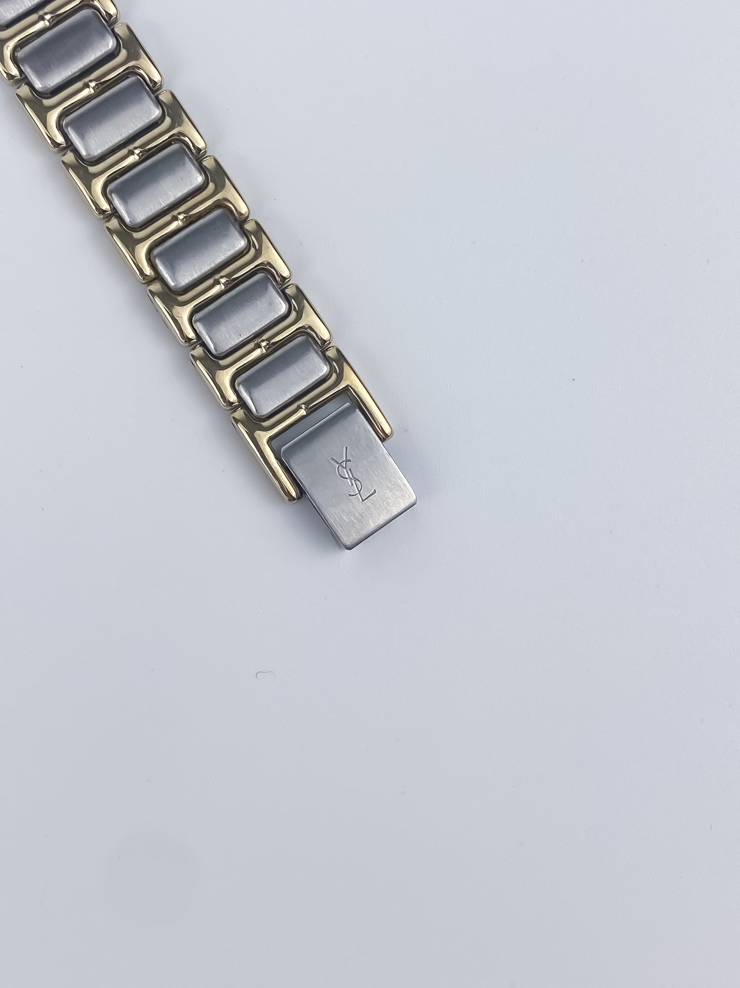 Vintage YSL Yves Saint Laurent Watch Dual Tone, Full Set