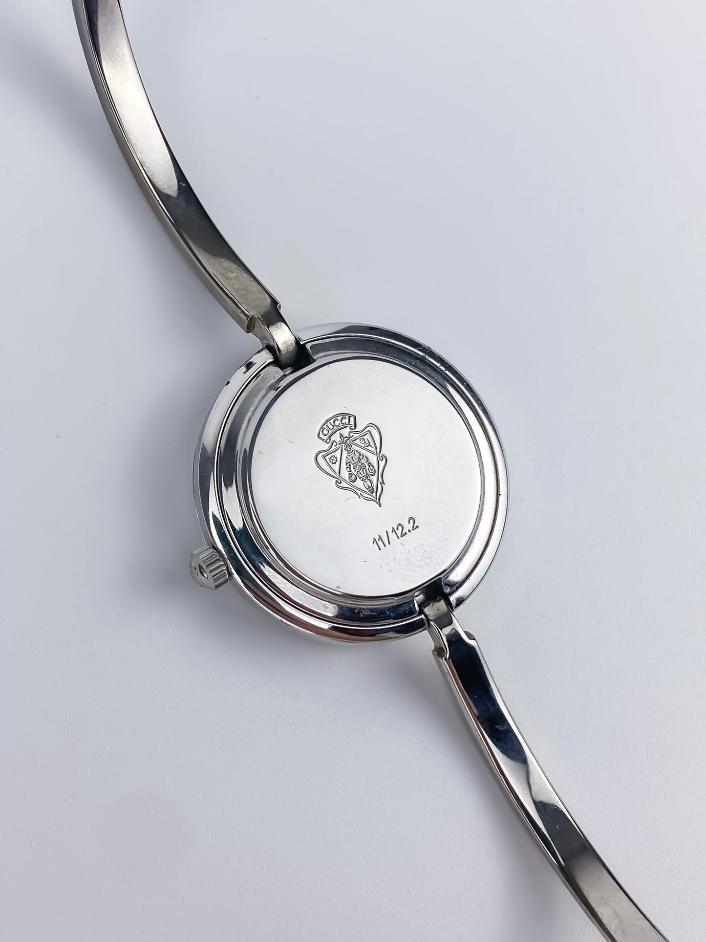 Gucci Vintage Silver Watch Interchangeable Bezels