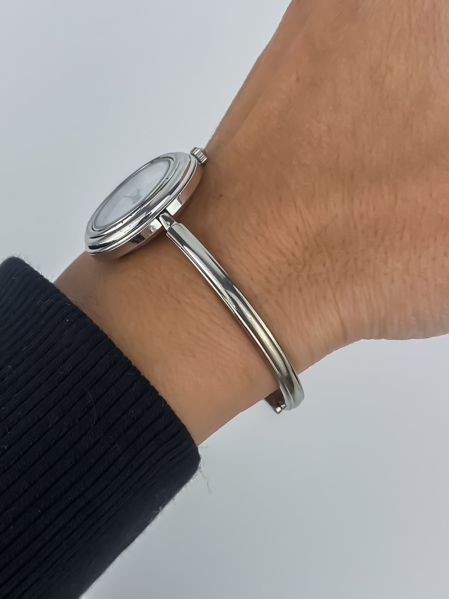 Gucci Vintage Silver Watch Interchangeable Bezels