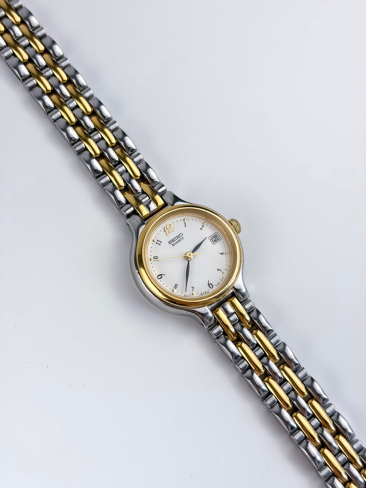 Seiko Vintage Duo Tone Watch Date Dial