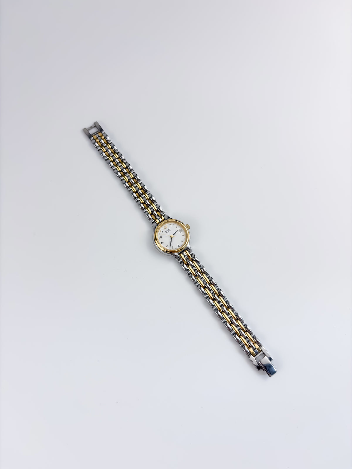 Seiko Vintage Duo Tone Watch Date Dial