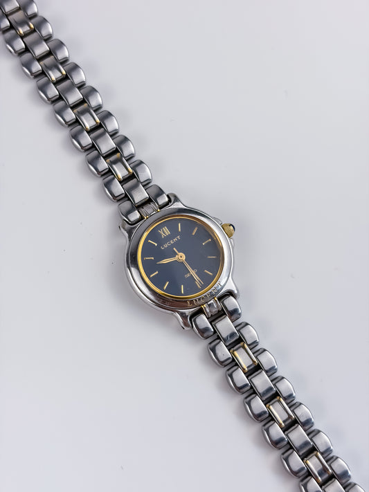 Seiko Lucent Vintage Duo Tone Watch Navy Dial