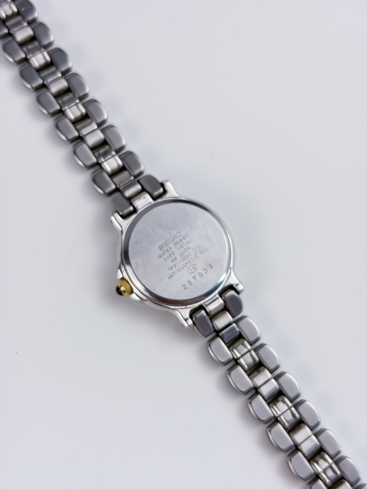 Seiko Lucent Vintage Duo Tone Watch Navy Dial