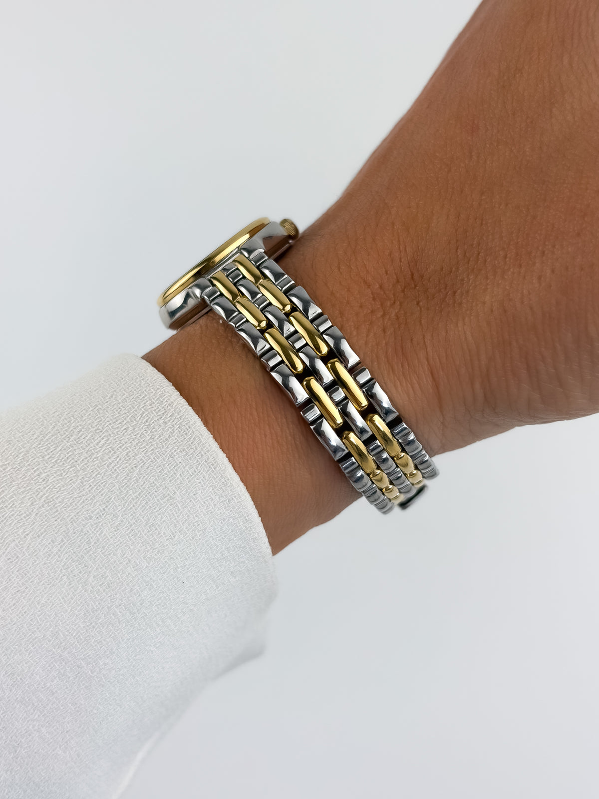 Seiko Vintage Duo Tone Watch Date Dial