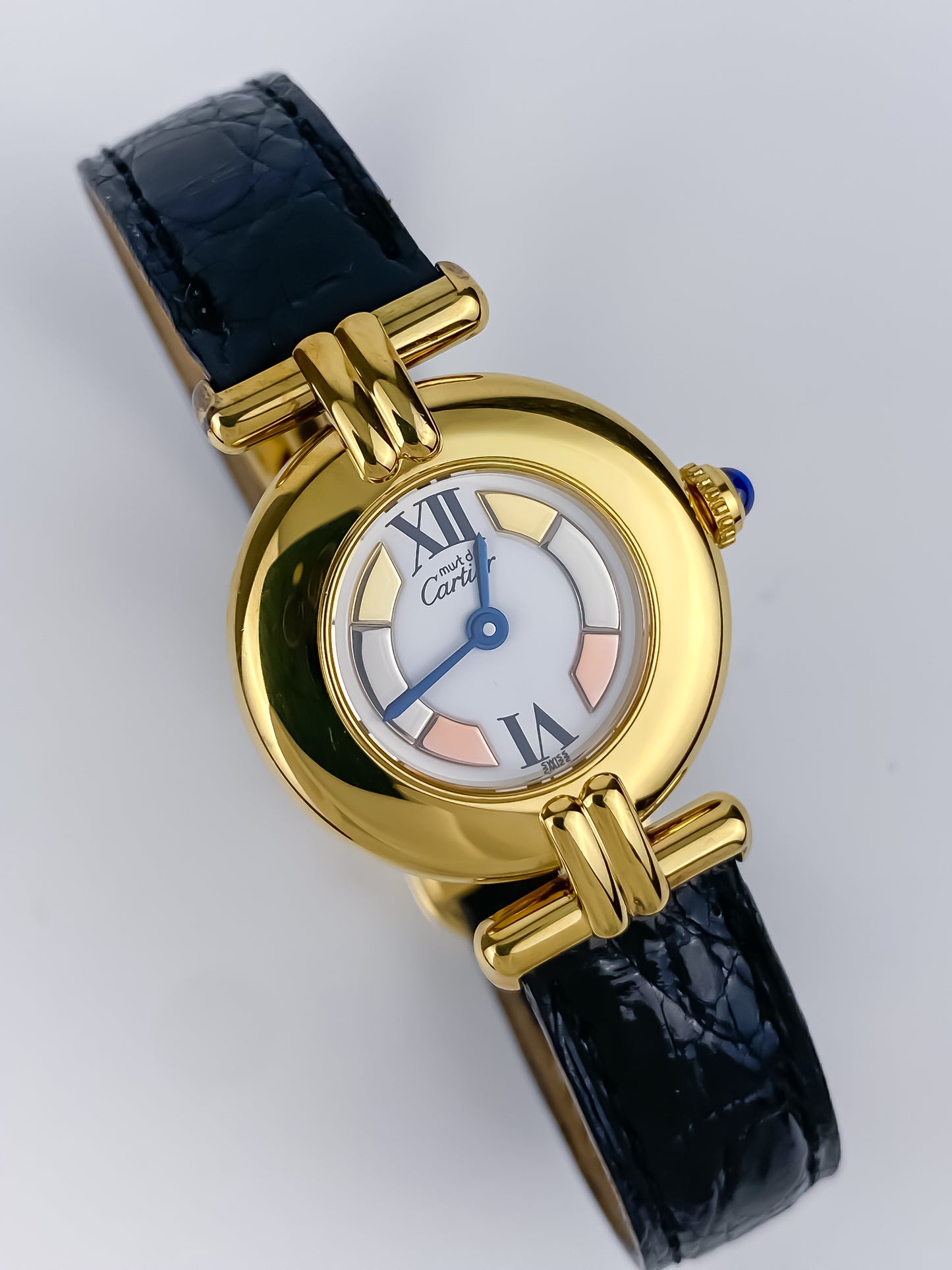 Cartier Must Colisée Vermeil Trinity Dial Vintage Watch