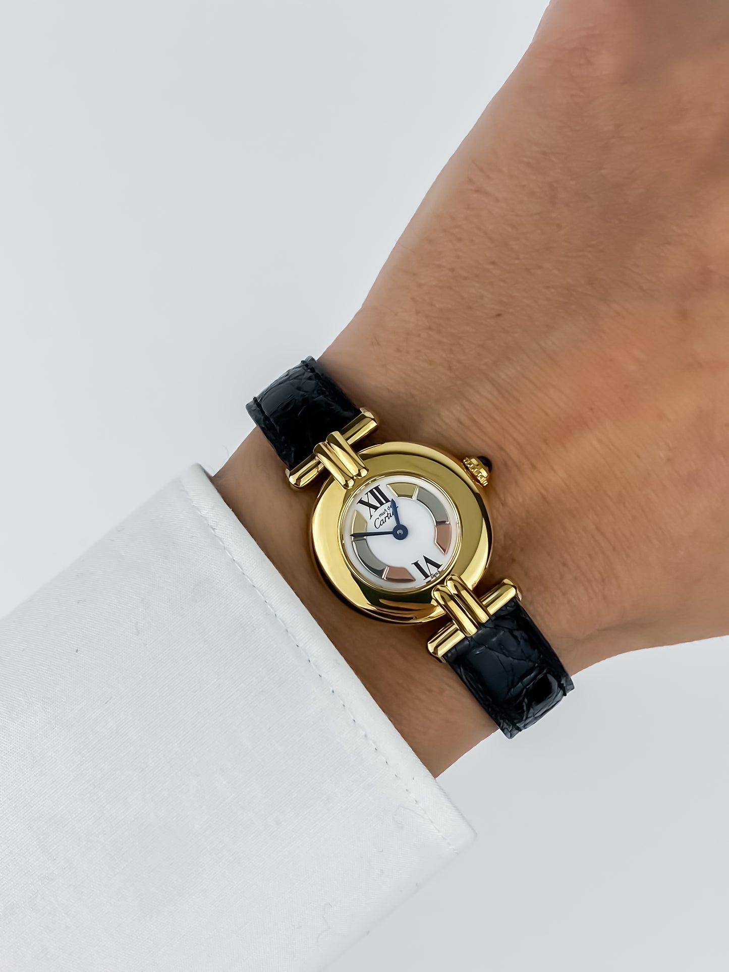 Cartier Must Colisée Vermeil Trinity Dial Vintage Watch