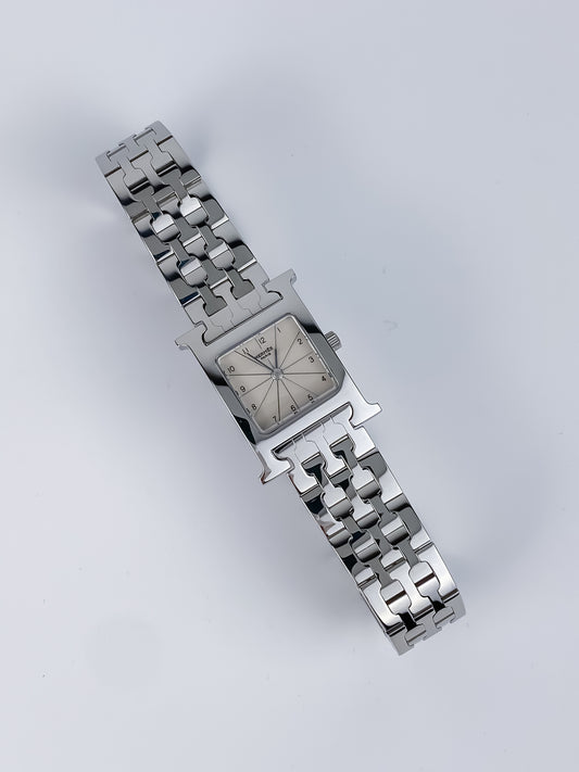 Hermès Heure H Silver Vintage Watch Box Set