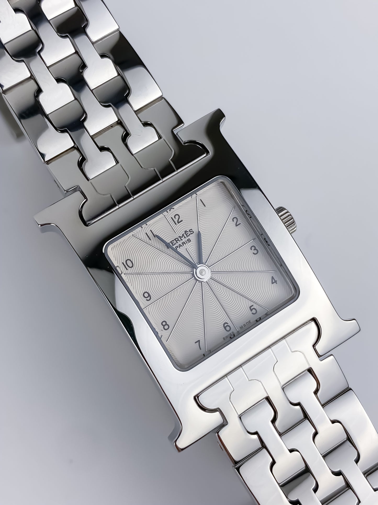 Hermès Heure H Silver Vintage Watch Box Set