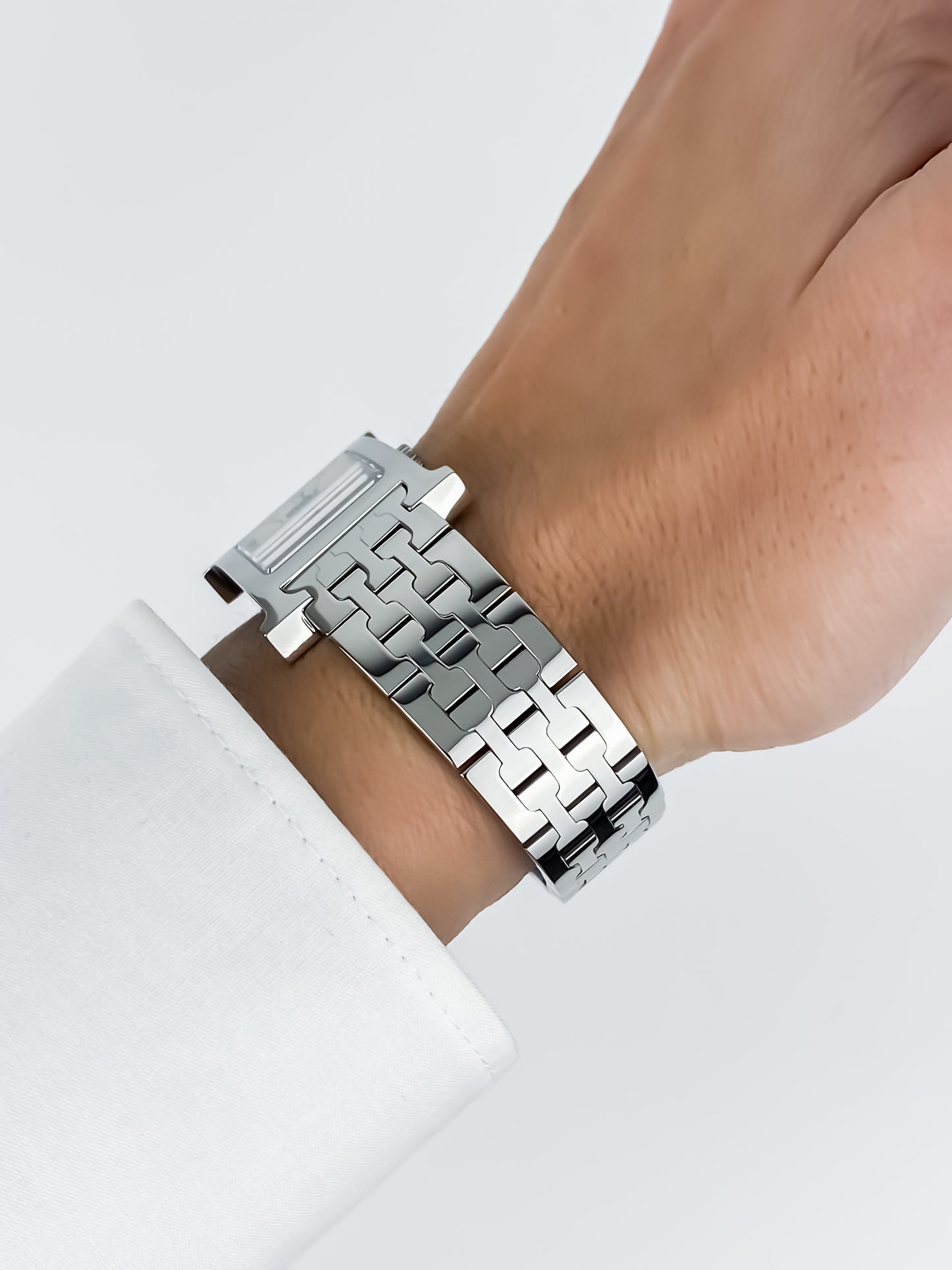 Hermès Heure H Silver Vintage Watch Box Set