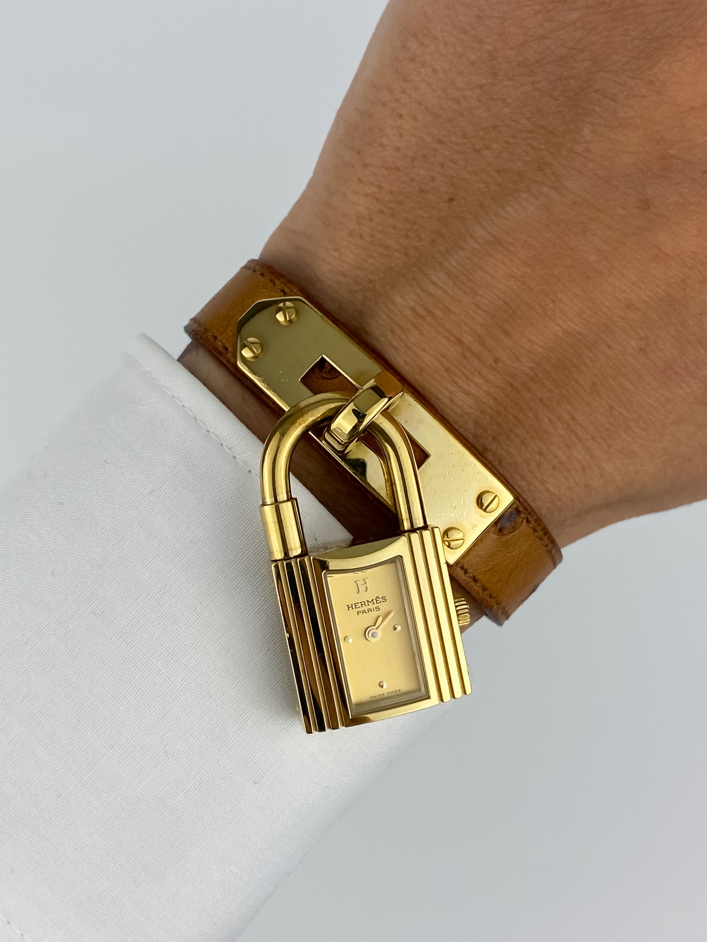 Hermès Kelly Rare Ostrich Leather Vintage Watch Box Set