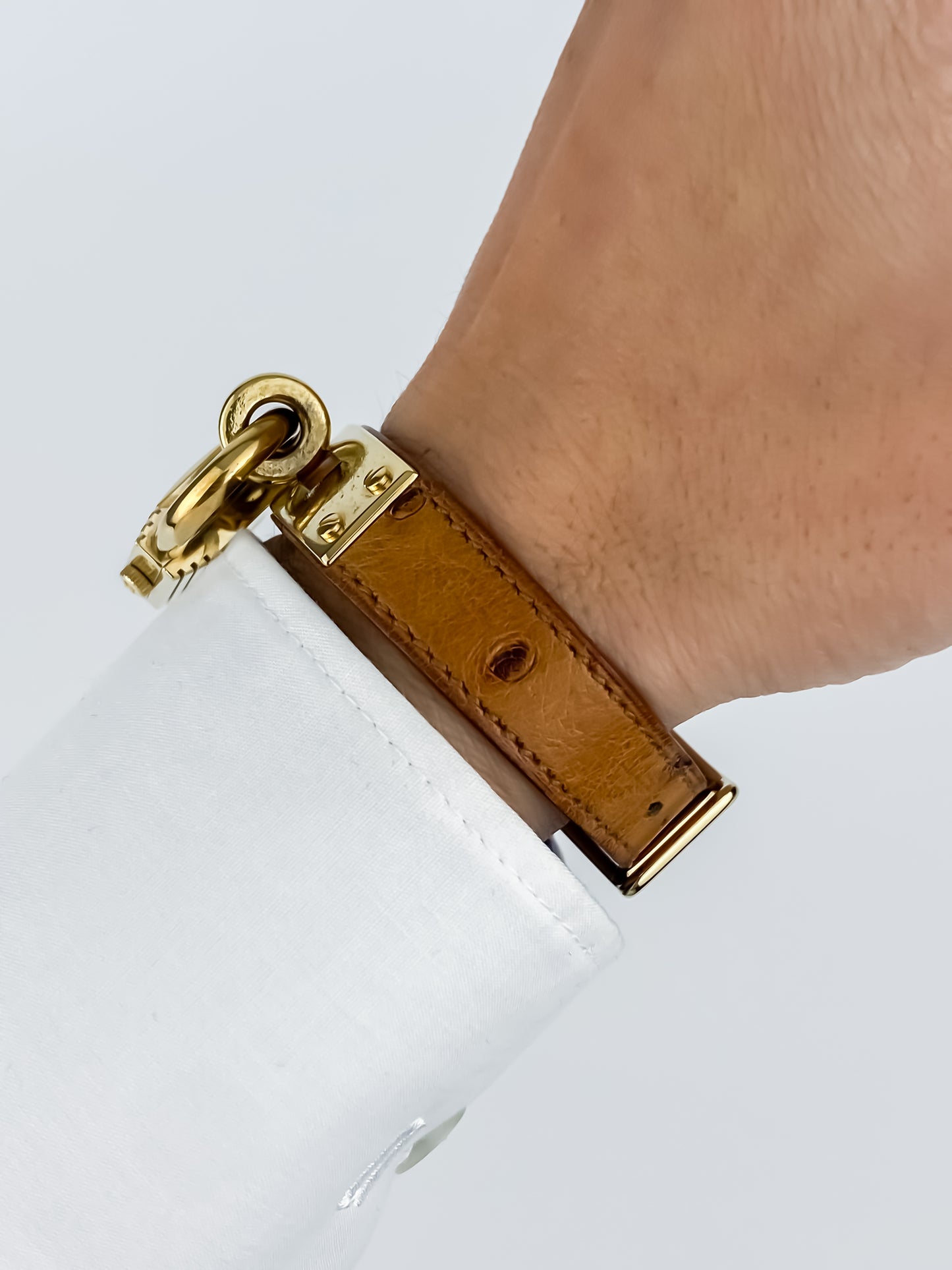 Hermès Kelly Rare Ostrich Leather Vintage Watch Box Set