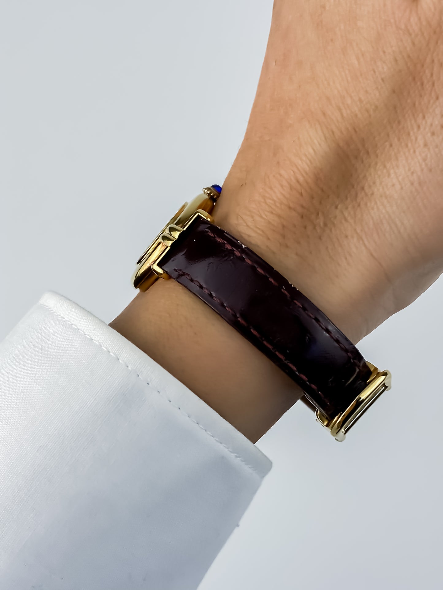 Cartier Must Colisée Vermeil Vintage Watch White Roman Numeral Dial