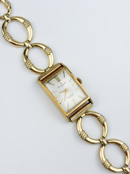 Vintage Seiko Seikomatic Lady Gold Plated Hand wound 21 Jewels