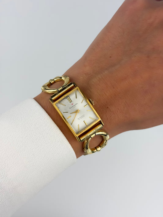 Vintage Seiko Seikomatic Lady Gold Plated Hand wound 21 Jewels