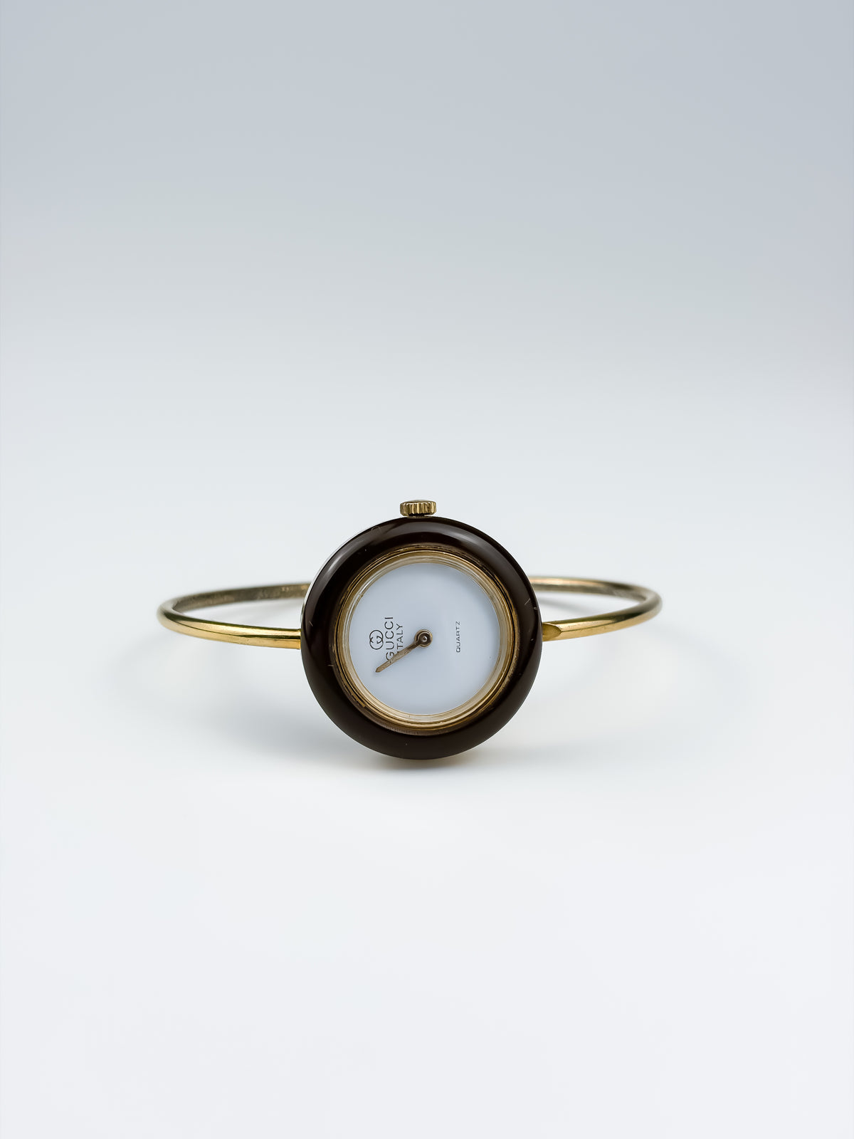 Rare Gucci Bezels Set Gold Watch with Box