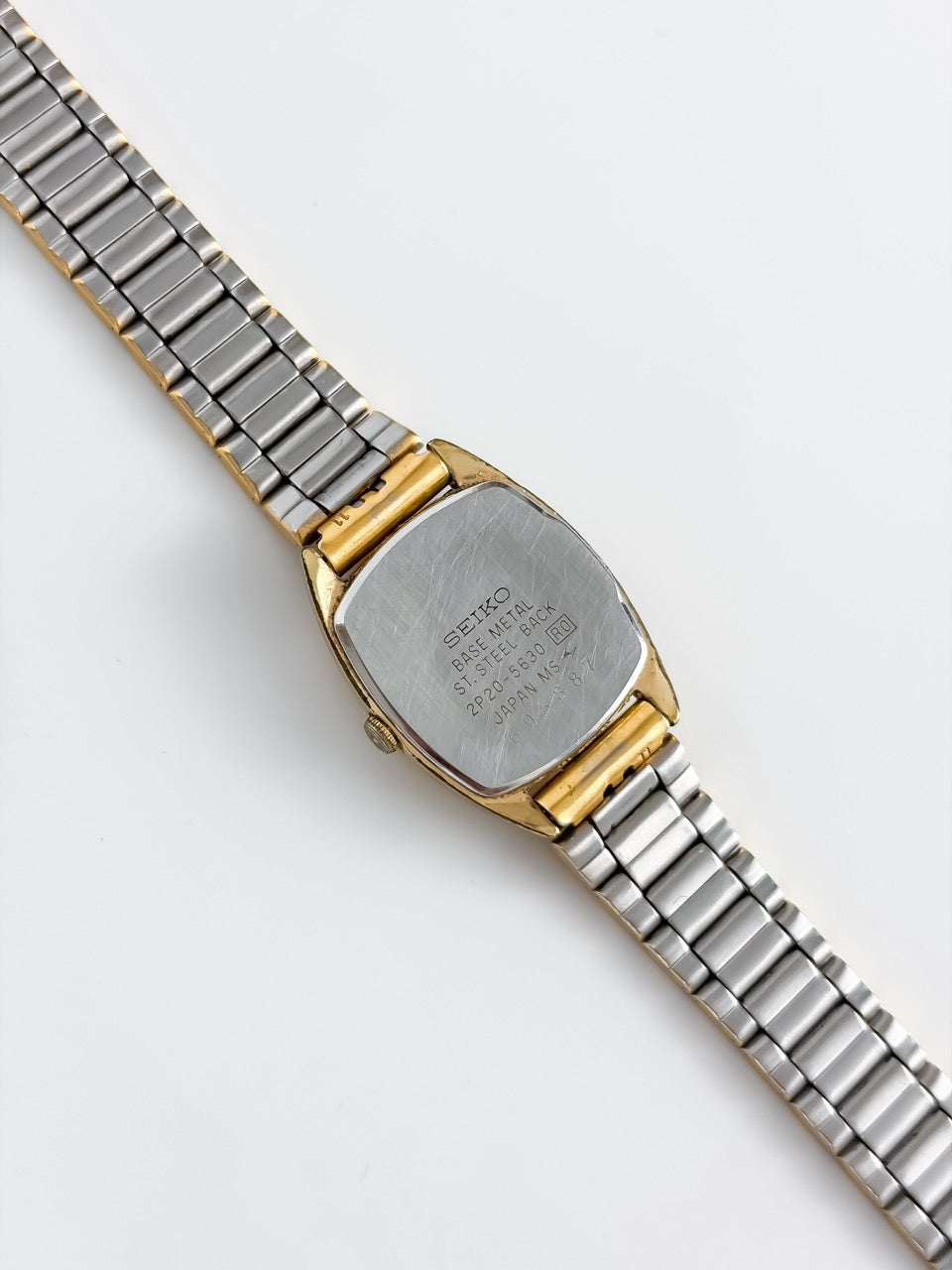 Vintage Seiko Gold Tone Cushion Case Quartz Watch