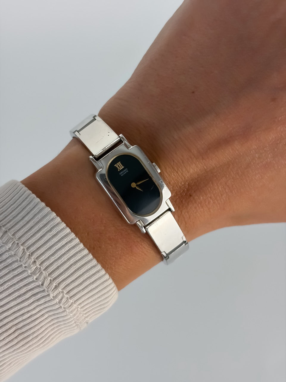 Seiko Exceline Vintage Duo Tone Round Cocktail Watch