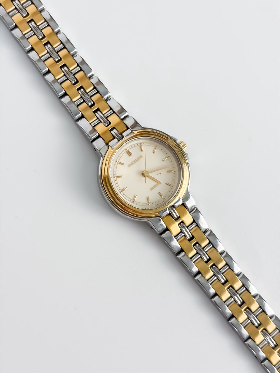 Vintage Seiko Clipper Exceline Two-Tone Quartz Watch
