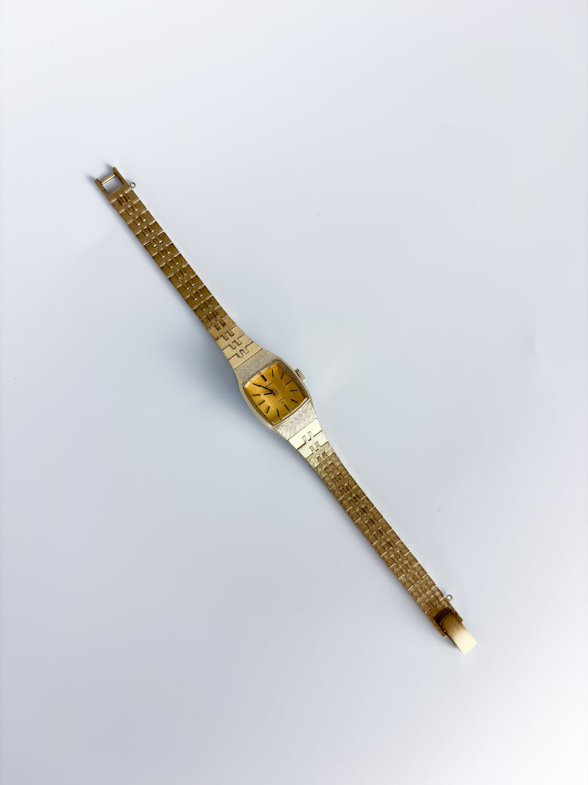 Vintage Seiko 17 Jewels Gold Frosted Classic Watch