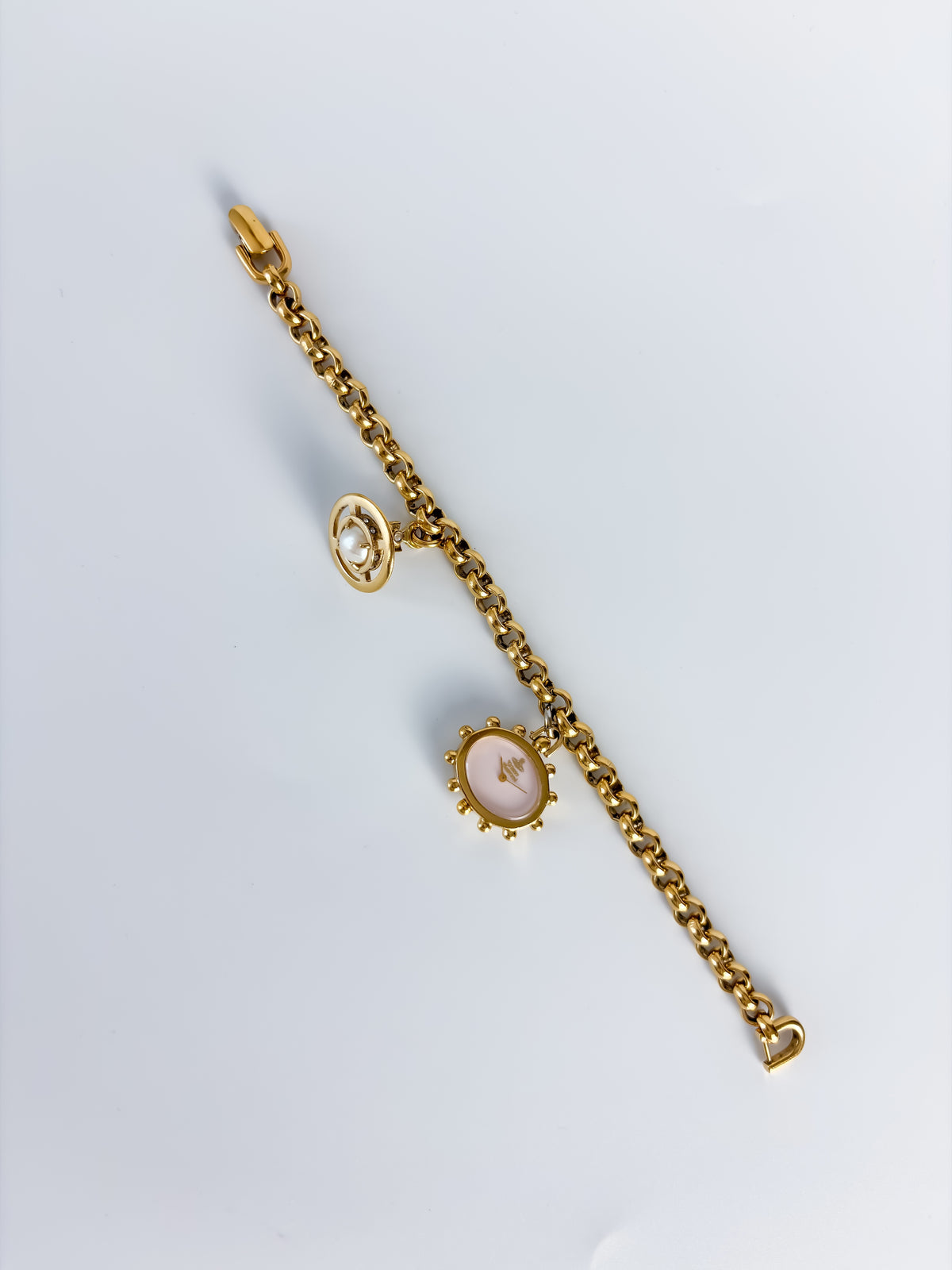 Vintage Vivienne Westwood Gold Watch Bracelet Milk Crown Y2K