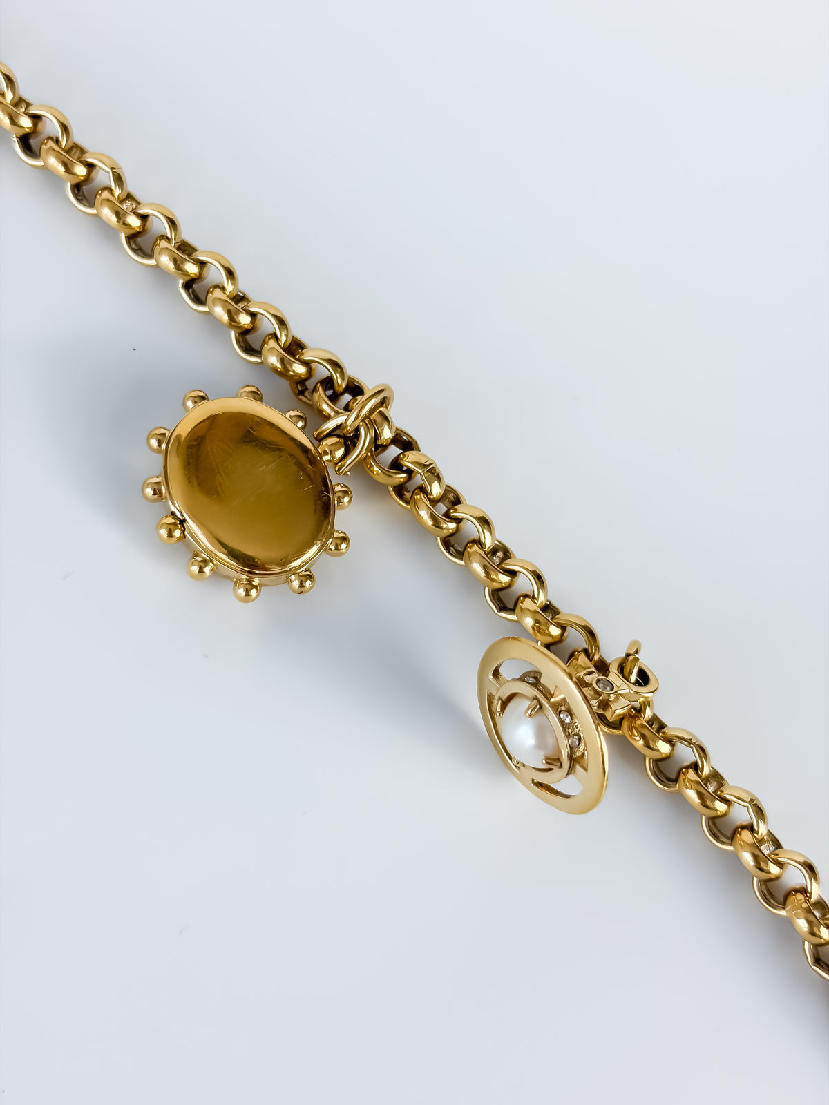 Vintage Vivienne Westwood Gold Watch Bracelet Milk Crown Y2K