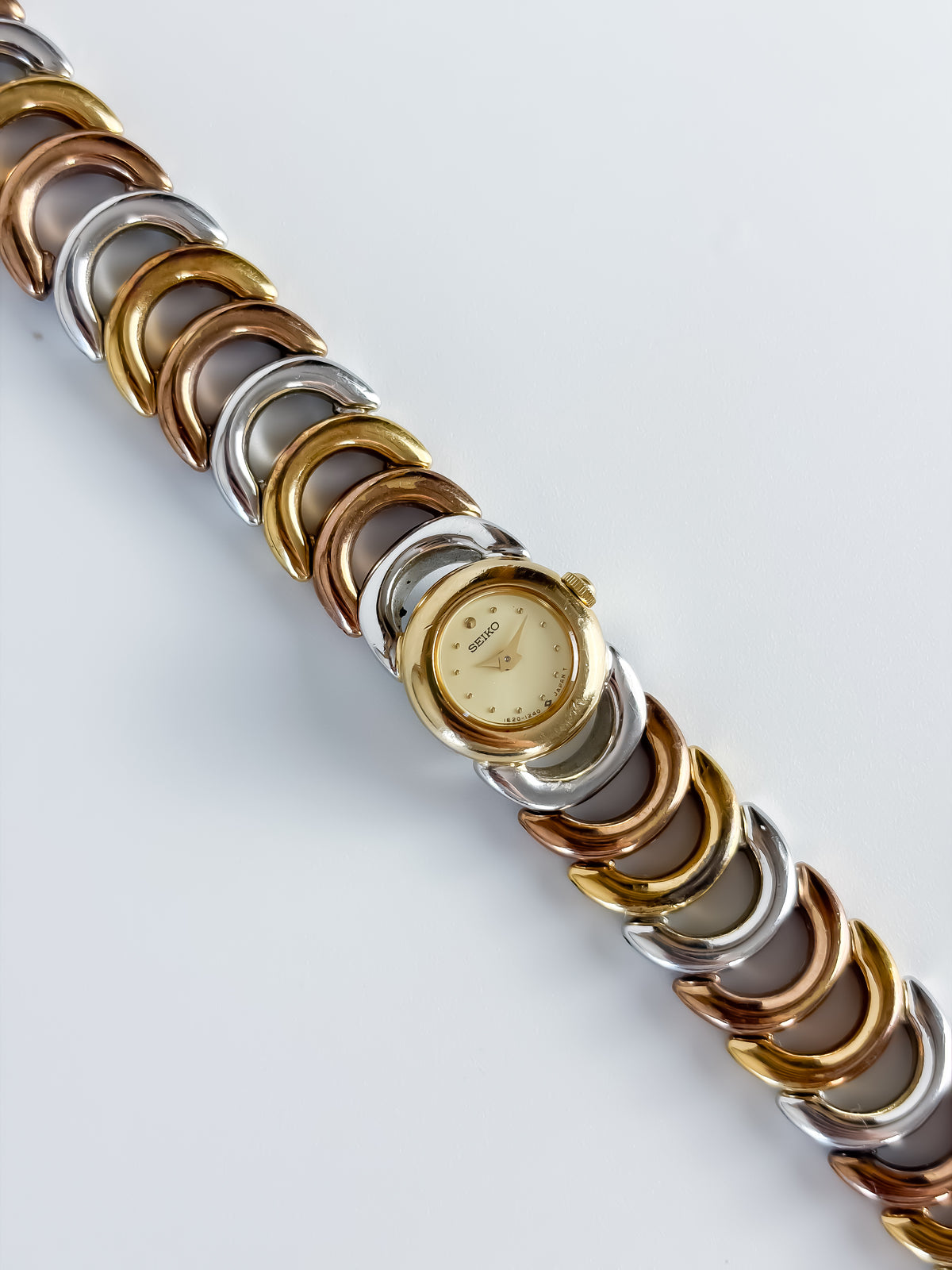 Vintage Seiko 3 Golds Cocktail Watch Tuboga
