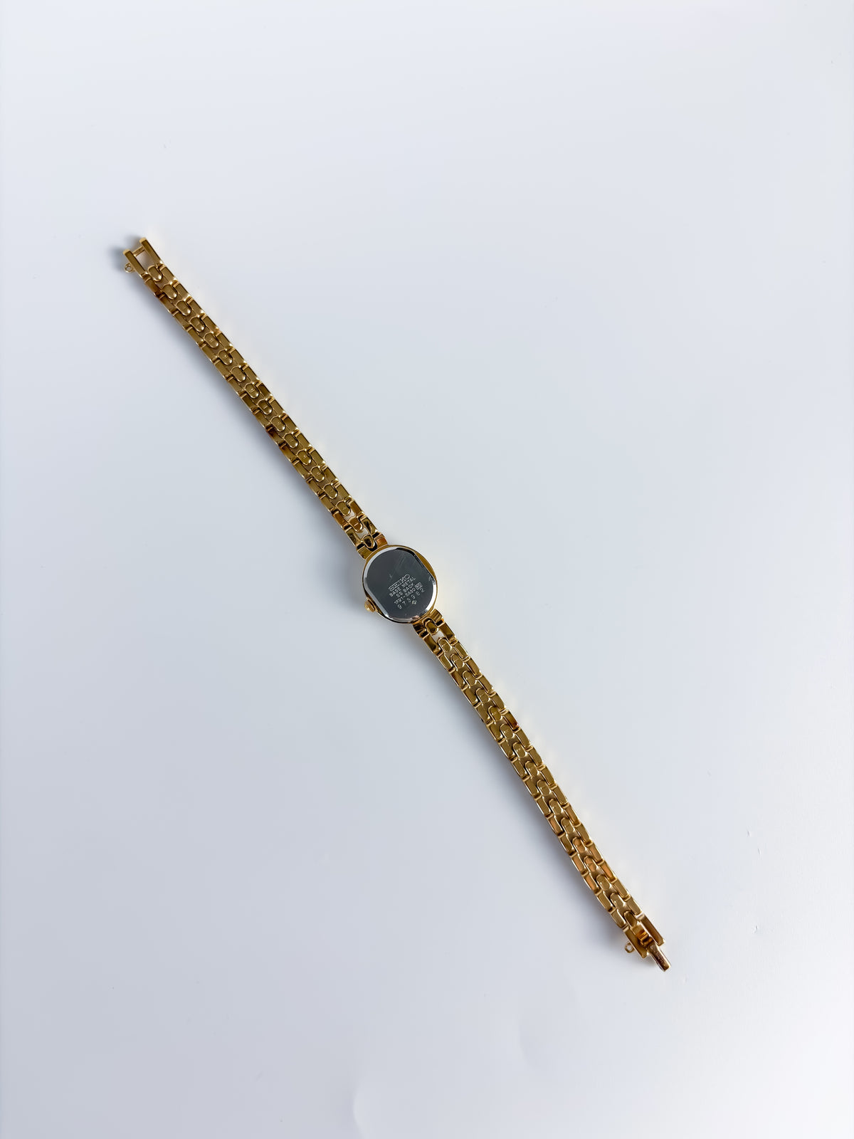 Vintage Seiko Gold Cocktail Watch Interlocking Links