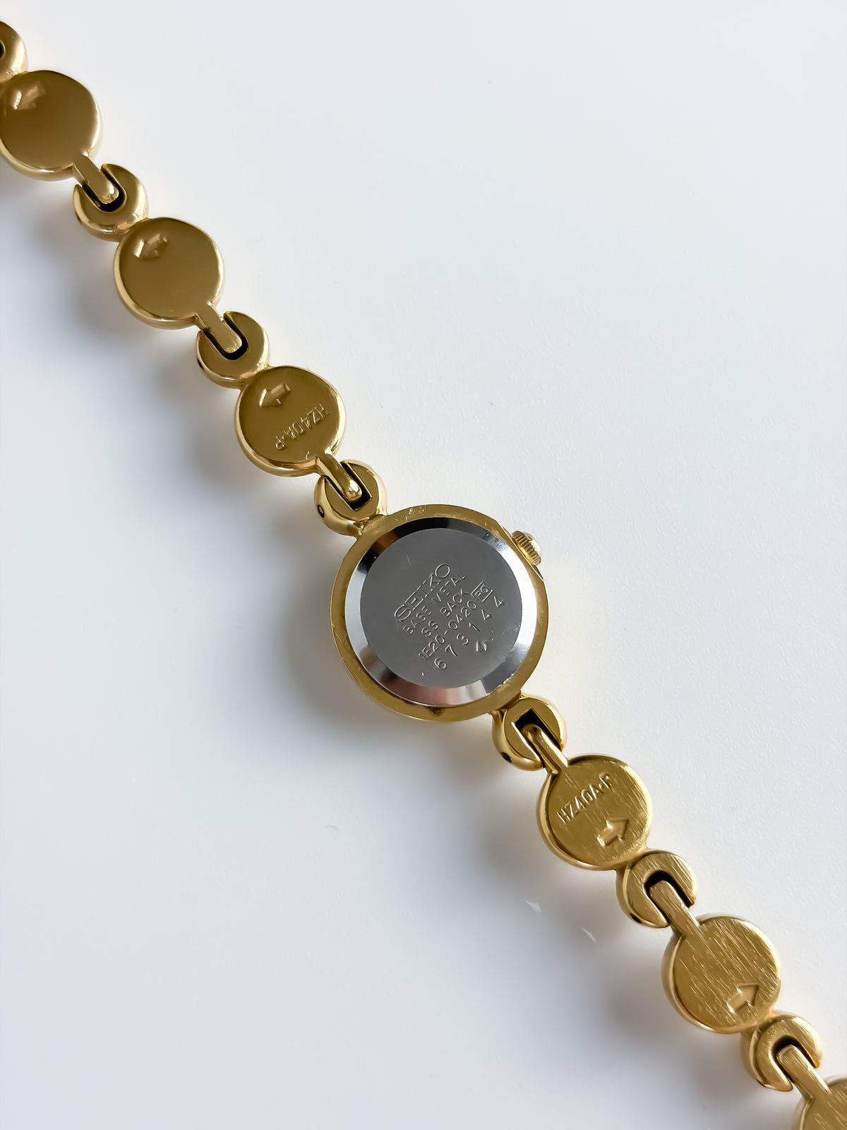 Vintage Seiko Rubies Cocktail Watch Gold Pearls