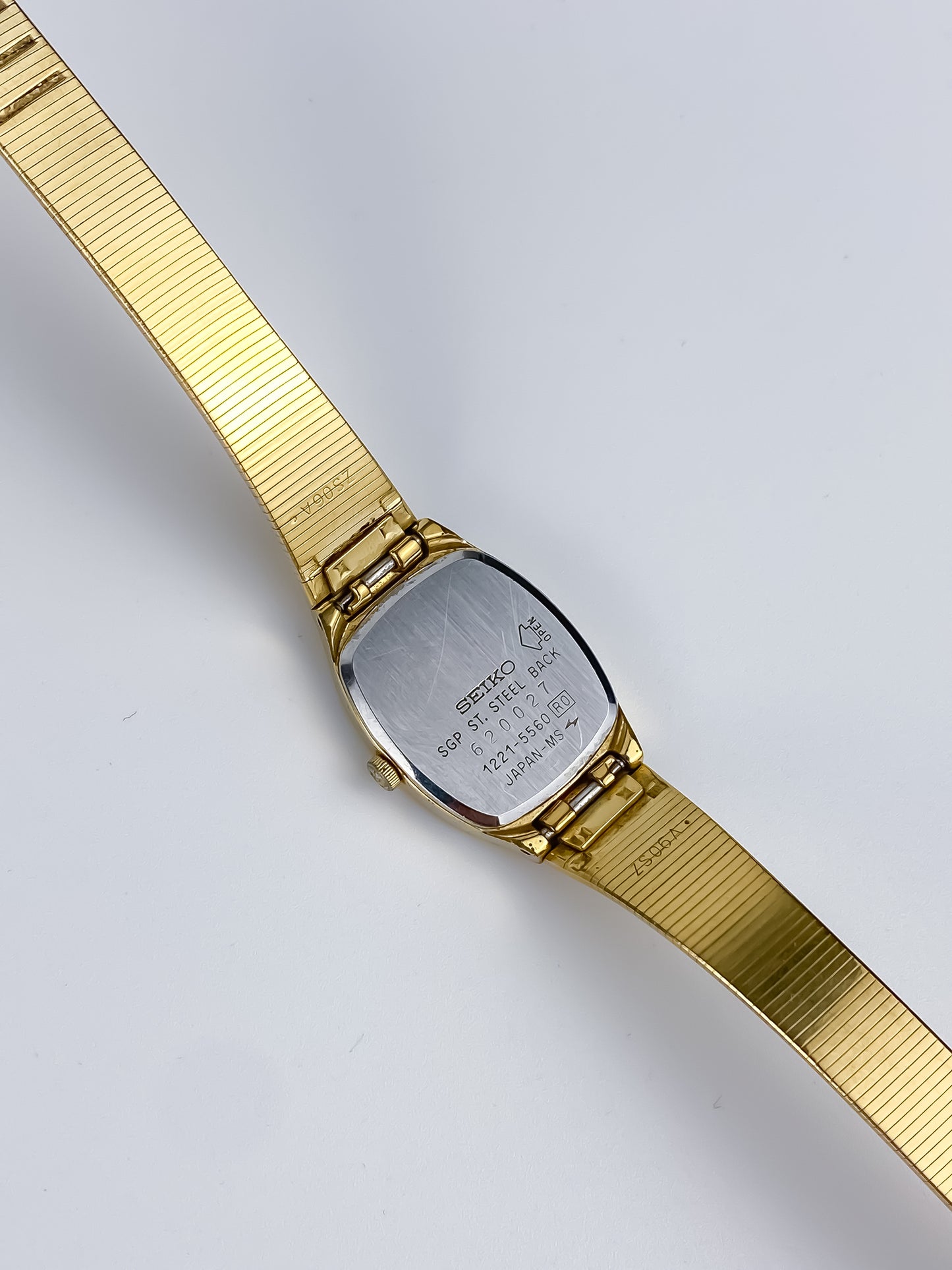 Seiko Vintage Watch Gold Milanese Mesh