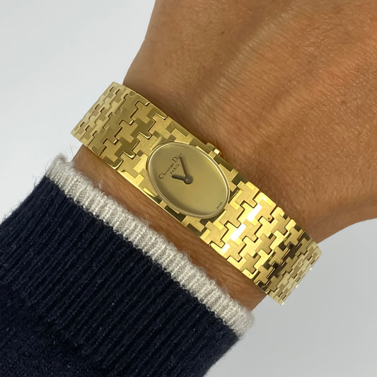 Rare Christian Dior Miss Dior Vintage Watch Gold
