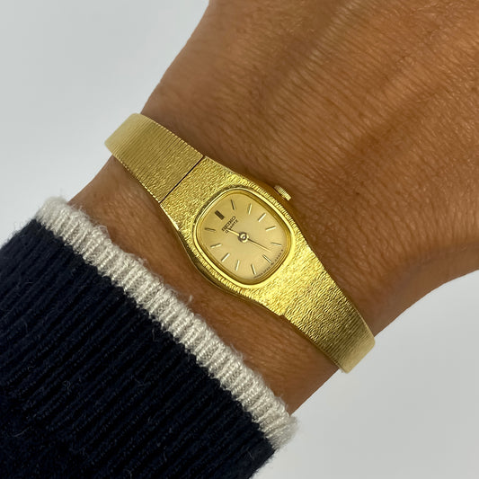Vintage 1990s Seiko Women's Gold Plated Quartz Watch