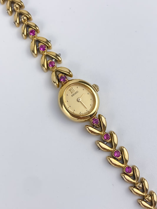 Seiko Rubies Vintage Gold Braid Watch