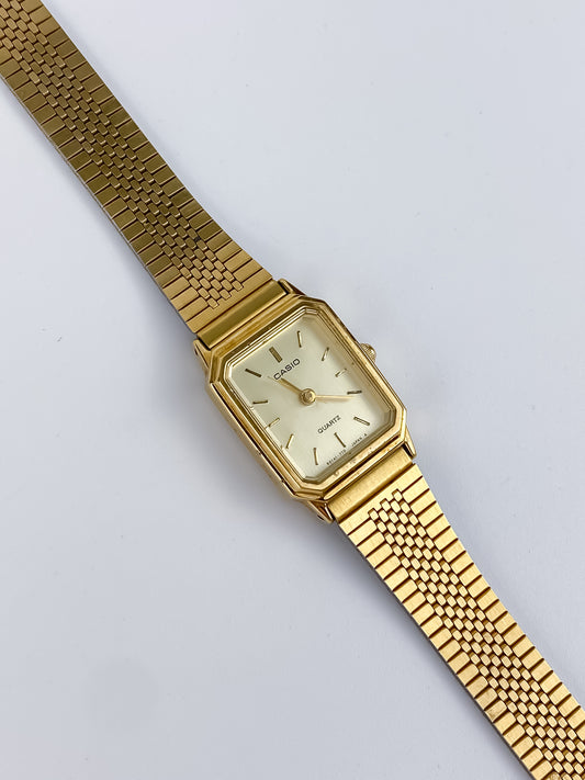 Casio Vintage Gold Octogonal Watch