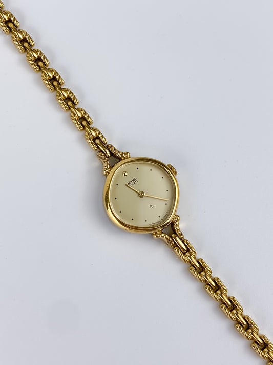 Seiko Vintage Gold Thin Rope Watch