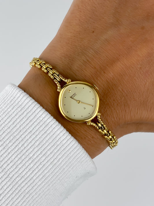 Seiko Vintage Gold Thin Rope Watch