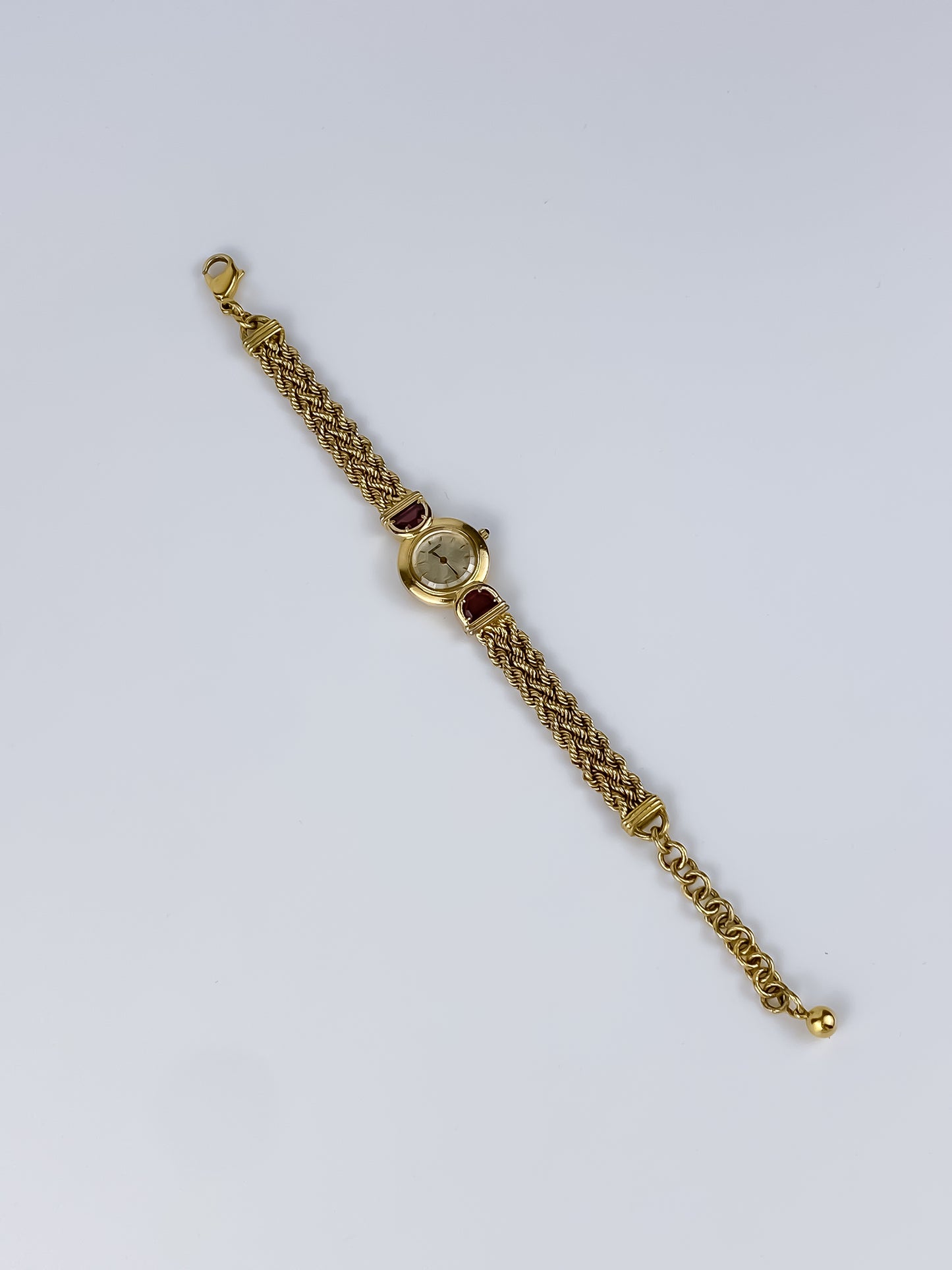Rare Vintage Seiko Ruby Gold Jewelry Watch