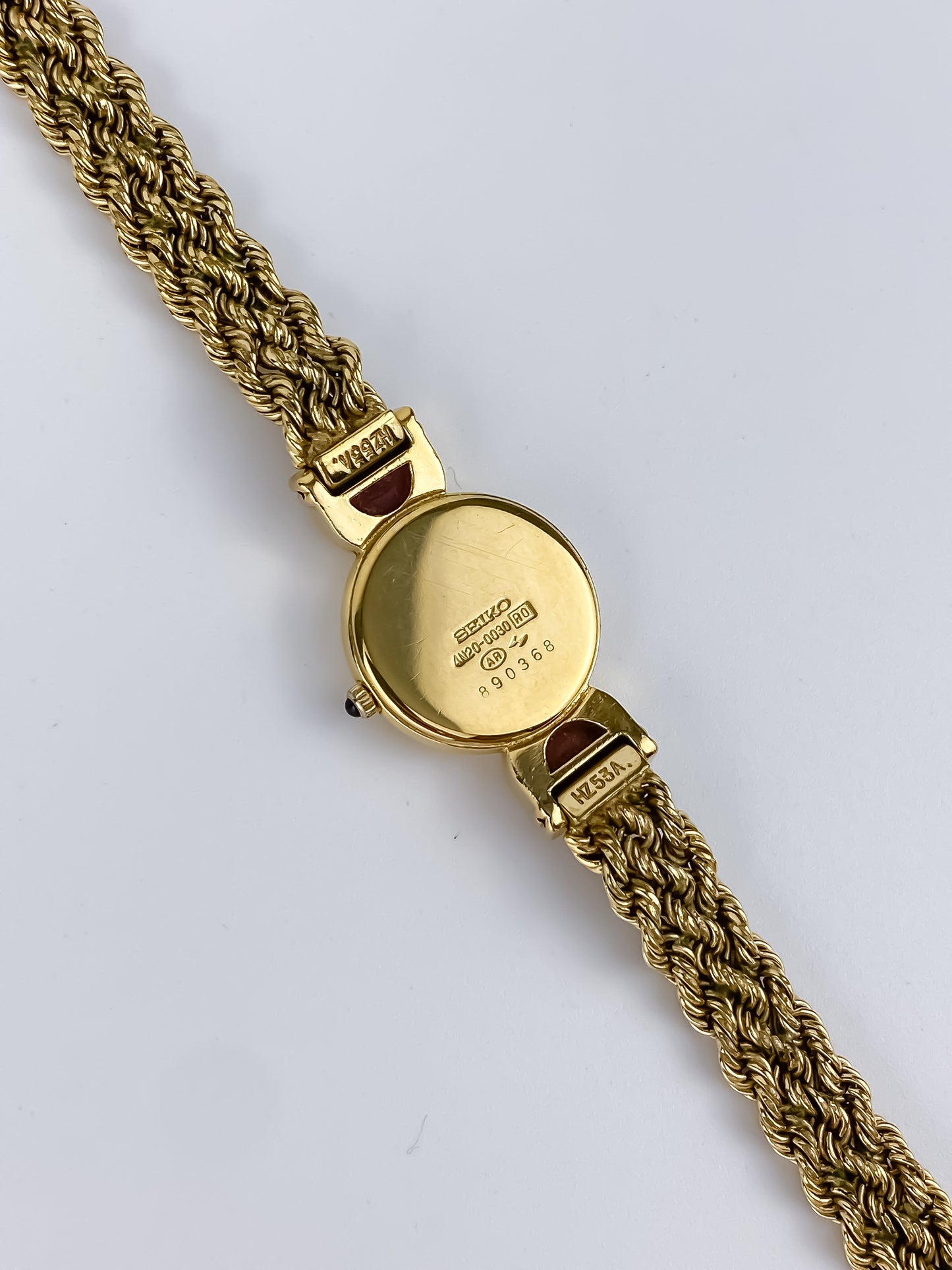 Rare Vintage Seiko Ruby Gold Jewelry Watch