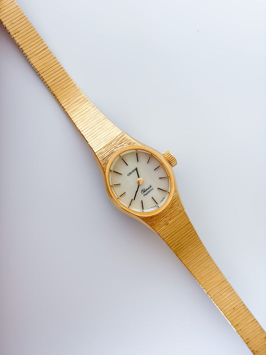 Vintage Orient Chomade Gold Cocktail Mechanical Watch 21 Jewels