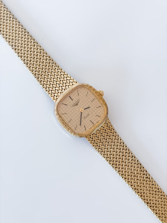 Vintage Longines Cocktail Gold Watch Milanese Mesh